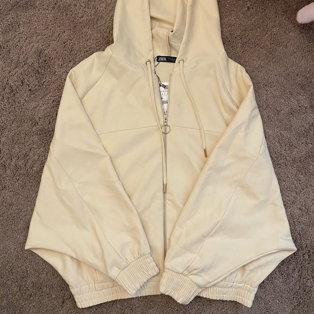 Zara - Oversized zip up hoodie